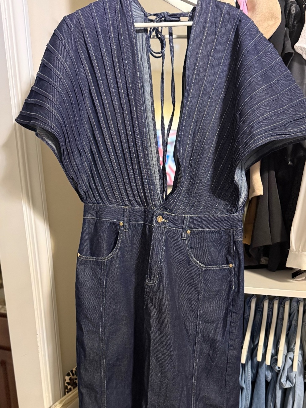 Denim Maxi Dress size XL - Picture 6 of 6